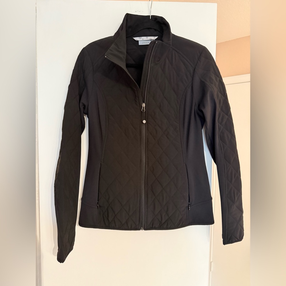 Athleta Women's Black Quilted Utility Jacket